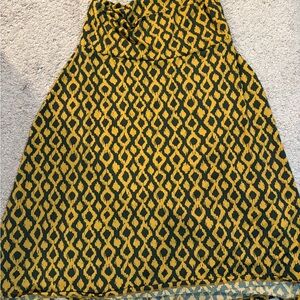 LuLaRoe Yellow and Black Geometric Skirt